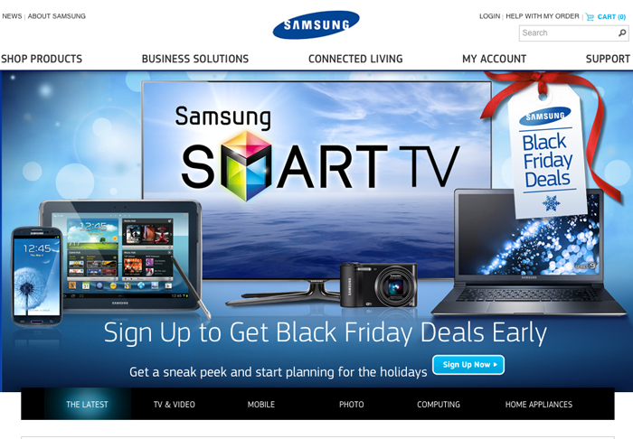 Résultat de recherche d'images pour "site ecommerce Samsung"
