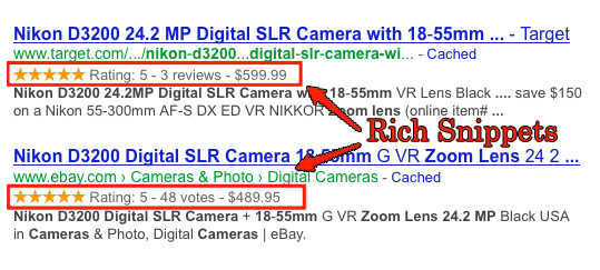 example of rich snippets